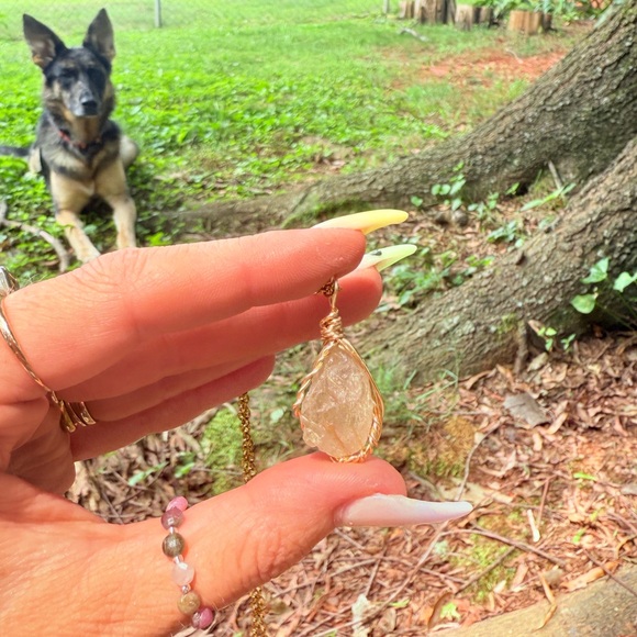 Golden Rutilited Quartz necklace - Picture 2 of 4